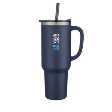Vaso de doble pared de cobre con aislamiento al vacío y pajita 1,2L