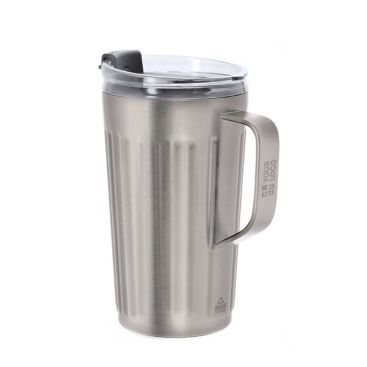 Vaso térmico de acero inoxidable reciclado con asa lateral 350ml