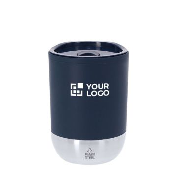 Vaso térmico con tapa a juego y base de acero inoxidable 290ml