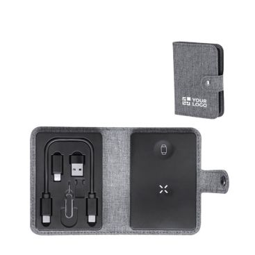 Estuche con base de carga inalámbrica y herramientas para el móvil