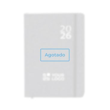 Agenda de cartón reciclado con vista diaria en inglés y español A5 vista principal - agotado