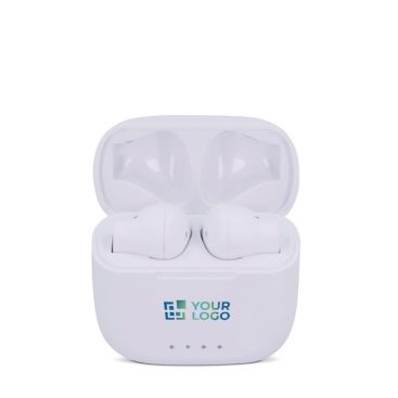 Auriculares inalámbricos ergonómicos en estuche personalizable