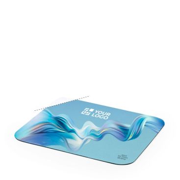 Alfombrilla blanca de ratón en forma rectangular antibacteriana