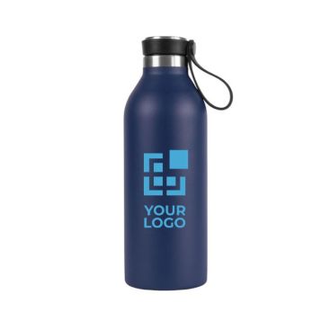 Botella de acero inoxidable reciclado con asa de sujeción 500ml