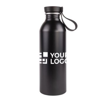 Botella de aluminio reciclado con detalle de madera en el tapón 550ml