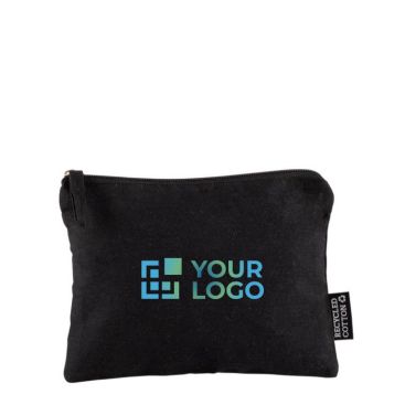 Neceser de algodón reciclado con tirador a juego 230 g/m2