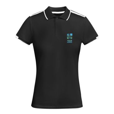 Polo de poliéster de manga corta para mujer bicolor 140 g/m2 Roly 