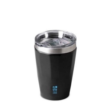 Vaso térmico de acero inoxidable reciclado con diseño elegante 330ml vista de impresión