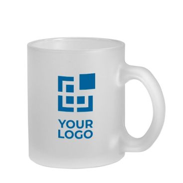 Taza de vidrio esmerilado con acabado en efecto hielo 340ml