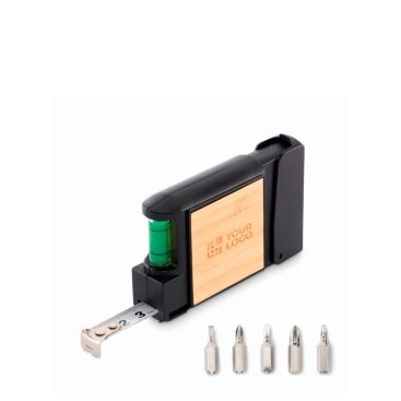 Cinta métrica con nivel de burbuja y destornilladores 3M