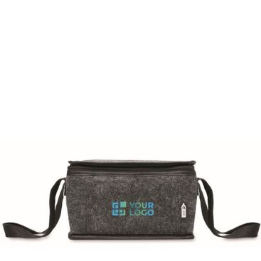 Bolsa nevera personal de fieltro RPET con bolsillo frontal 5L