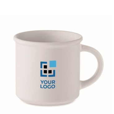 Taza monocromática en color mate con borde superior 300ml