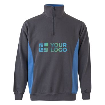 Jersey de trabajo de felpa con media cremallera 260 g/m2 