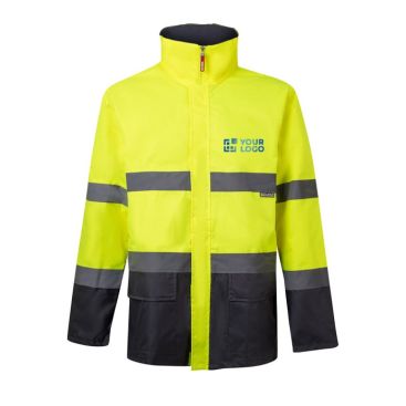 Parka de trabajo de poliéster con elementos reflectantes 190 g/m2 