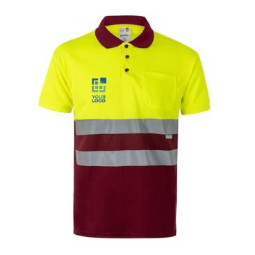 Polo laboral extra grande en manga corta de poliéster 160 g/m2 