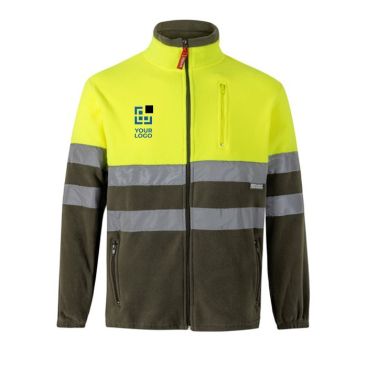 Chaqueta softshell con reflectantes de poliéster y elastano 280 g/m2 