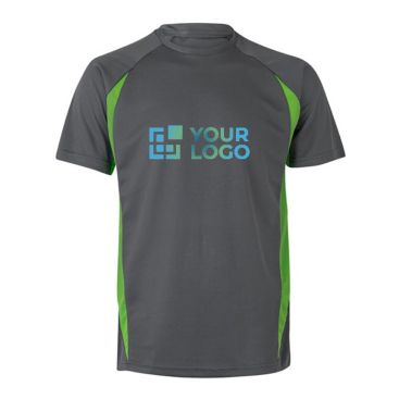 Camiseta unisex laboral de poliéster con tono bicolor 160 g/m2 