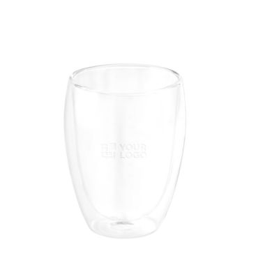 Vaso de vidrio con aislamiento de aire de doble pared 350ml