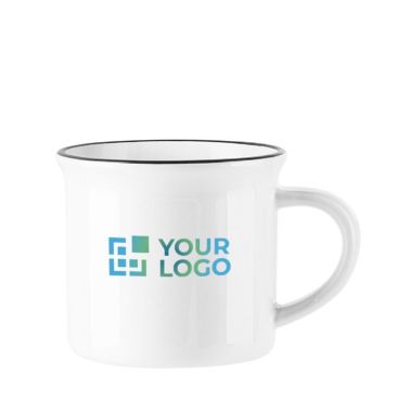 Taza de cerámica vintage blanca de 340ml White Vintage Taza de cerámica vintage blanca de 340ml White Vintage