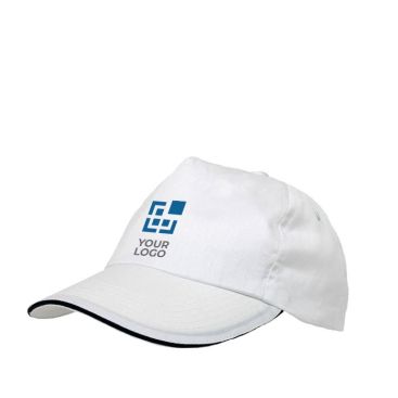 Gorra estilo sándwich de poliéster con cierre de lazo y orificios