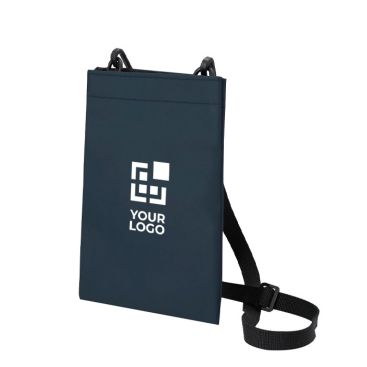 Bandolera de PU con un único compartimiento y cierre de velcro