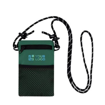 Bandolera de poliéster con cierre principal y bolsillo exterior