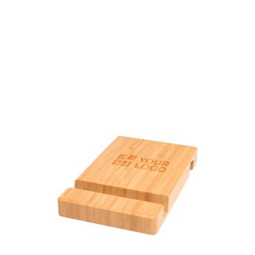 Soporte de bambú para dispositivos electrónicos con dos ángulos