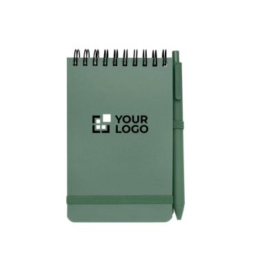 Libreta de tapa oceánica de plástico reciclado A6 hojas a rayas