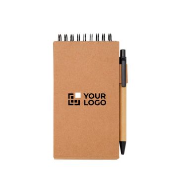 Bloc de notas adhesivas amarillo y multicolor con bolígrafo