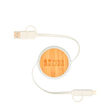 Cable retráctil de carga rápida 5 en 1 con sincronización de datos