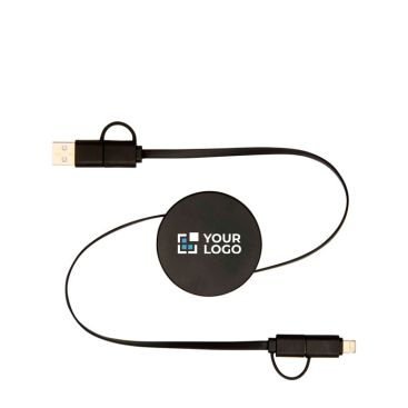 Cable de plástico reciclado con carga rápida y sincronización 5 en 1