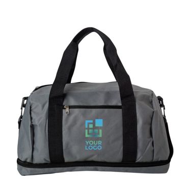 Bolsa de deporte de poliéster con compartimiento para zapatos