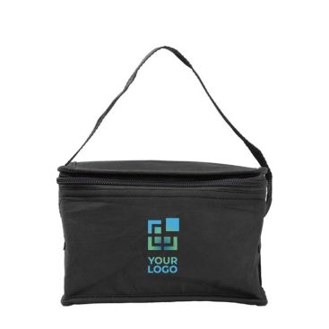 Bolsa nevera en varios colores con capacidad para 6 latas y asa a juego