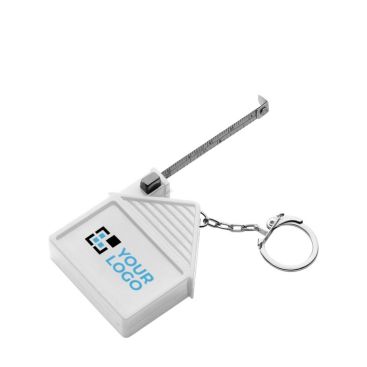 Llavero en forma de casa personalizable con flexómetro incluido