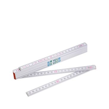 Regla plegable de madera con esquema de ángulo y precisión 3 de 2M