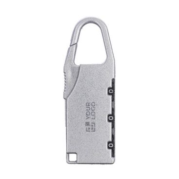 Candado numérico hecho de zinc personalizable con mosquetón