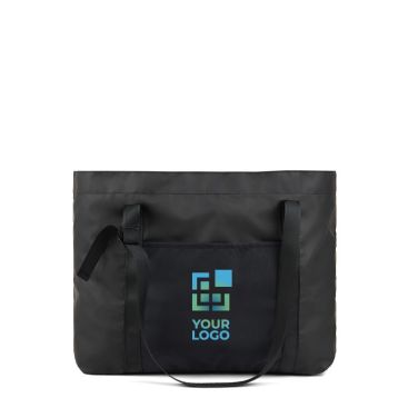 Bolsa max de poliéster reciclado con bolsillos internos y externos