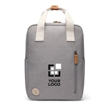 Mochila de viaje ecológica con compartimento lateral para botella