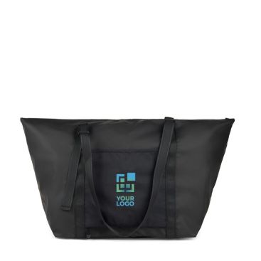 Bolsa de fin de semana de poliéster reciclado con funda para carro