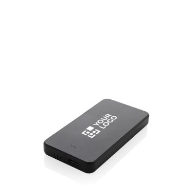 Powerbank de plástico reciclado con indicador de 10.000 mAh