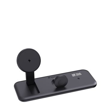 Cargador magnético 3 en 1 con carga inalámbrica magnética 15W
