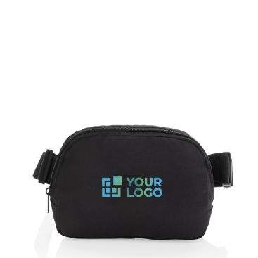 Bolsa bandolera mutliusos de RPET con correa y capacidad de 1L