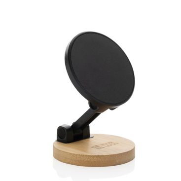 Soporte magnético para teléfono de plástico reciclado y bambú