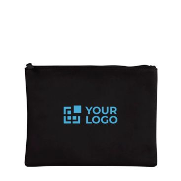 Neceser de cuero sintético de suave tacto con tirador a juego