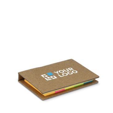 Notas adhesivas de 2 tamaños en cuadernillo de papel craft