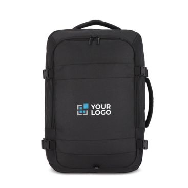 Mochila de RPET  ideal para viajes con amplios compartimientos