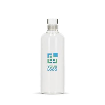 Botella de vidrio de borosilicato con tapón flexible de vidrio 750ml