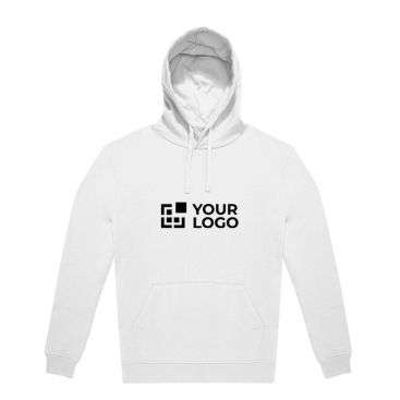 Sudadera sostenible unisex con capucha y corte relajado 280 g/m2 B&C vista de impresión