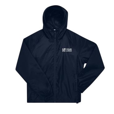 Cortavientos plegable de poliéster reciclado repelente al agua B&C 