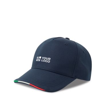 Gorra de béisbol de poliéster reciclado con visera italiana 220 g/m2